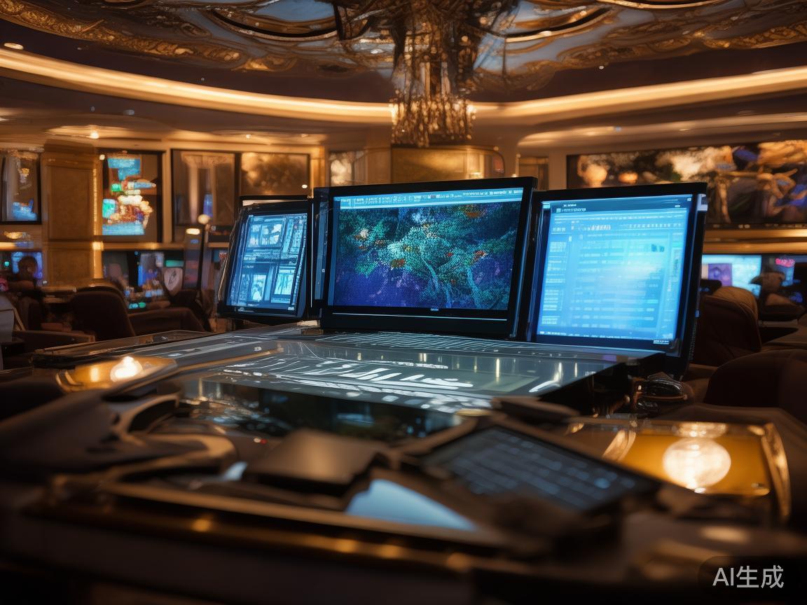 在澳门皇家赌场，采取了多项先进的技术措施以保障直播